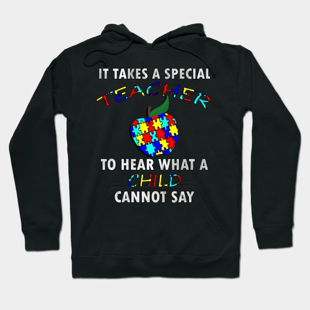 Autism Teacher Shirts & Gifts Quote for Special Ed Autistic Support Awareness Hoodie by tamdevo1